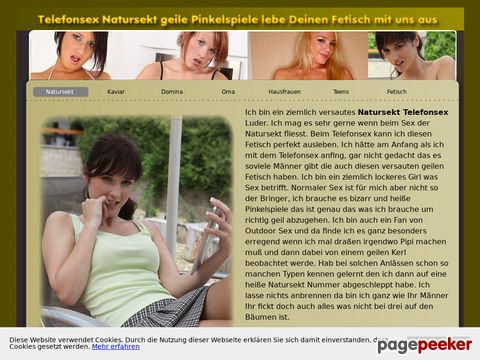 Natursekt Telefonsex mit geiler Pissfotze