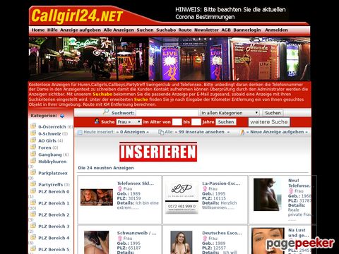 Details : Callgirl24 der Rotlicht Katalog für Huren Partytreffs und käuflichen Sex