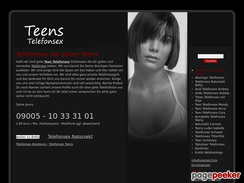 Teen Telefonsex die schärfsten Girlies